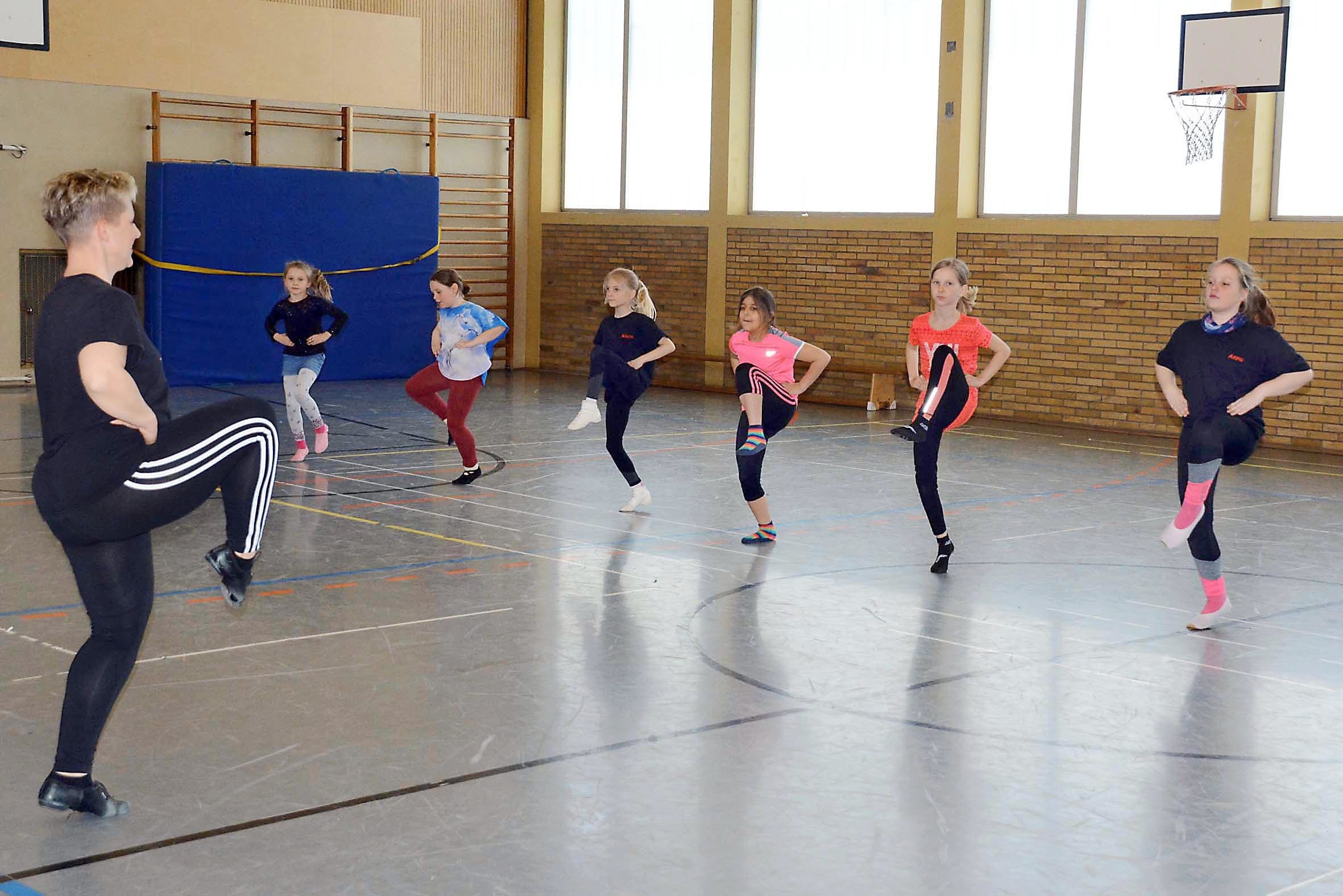 Beim Kinder-Schnuppertraining des MBV "Pappnasen".