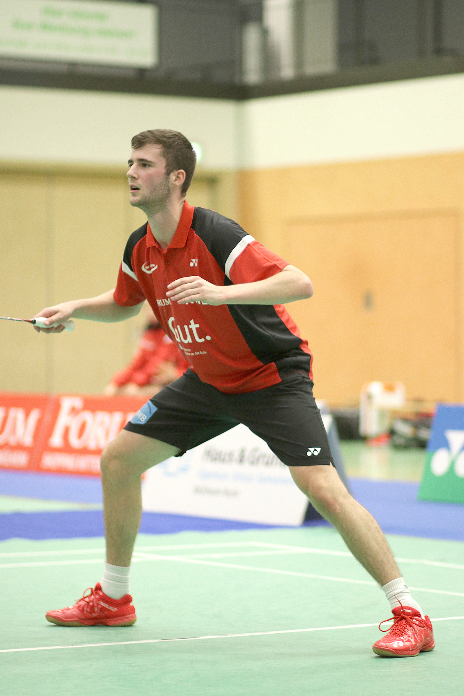 Adam Hall bestritt am Dienstag sein letztes Heimspiel für den 1. BV. Er schlägt künftig in Dänemark auf, zuvor hat er mit Mülheim aber noch etwas vor. Foto: Volker Isbruch-Sufryd