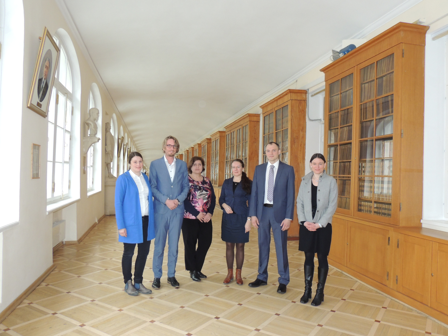 hsg-Mitarbeiter*innen besuchten die Pavlov First State Medical University of Saint Petersburg und sprachen mit Vertreter*innen vor Ort.