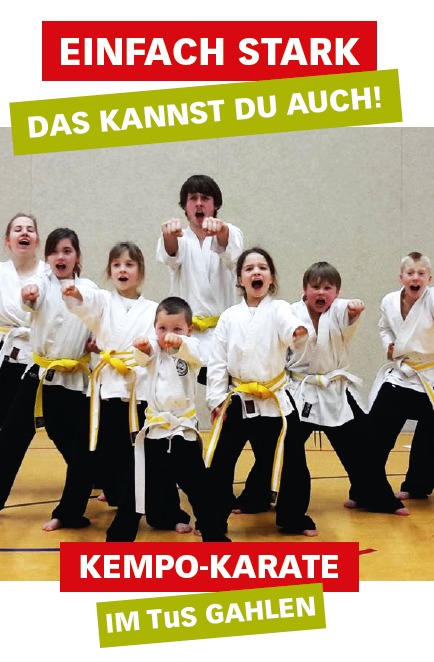 Karate für jedes Alter, ab 28. April beim TuS Gahlen.
