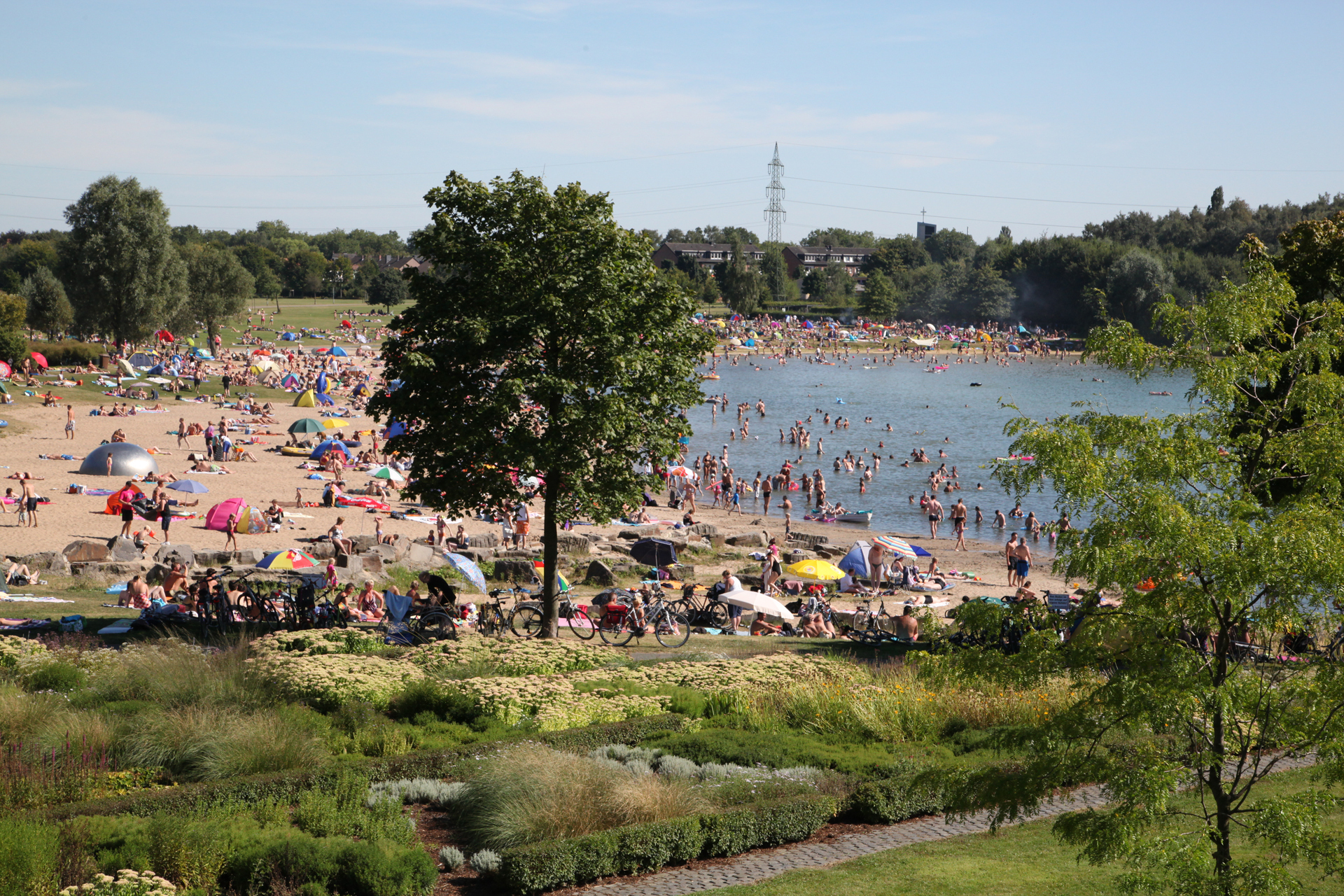Der Horstmarer See ist an schönen Sommertagen das Ziel für tausende Besucher.