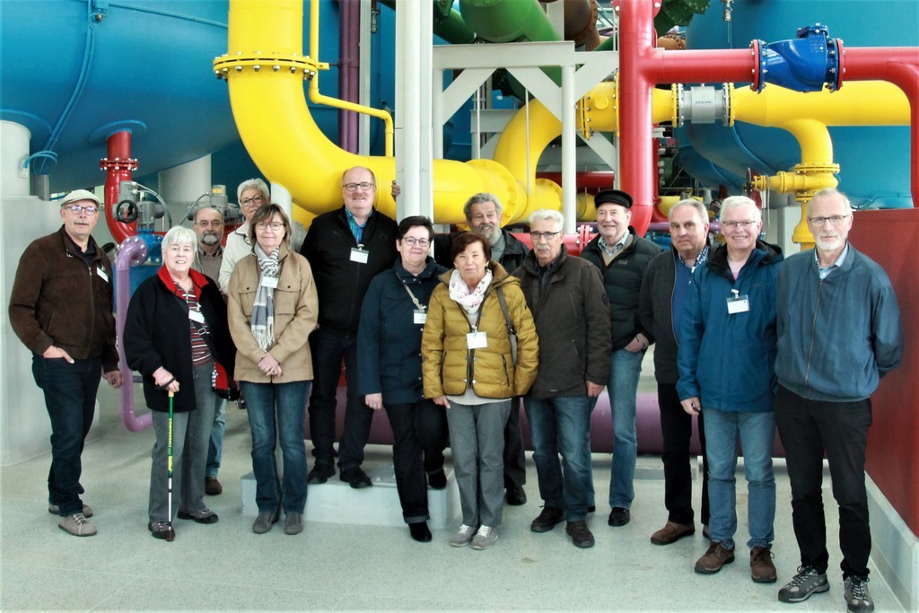 Die IGBCE Ortsgruppe Wulfen erforschte den Weg des Wassers bei Gelsenwasser in Haltern.
