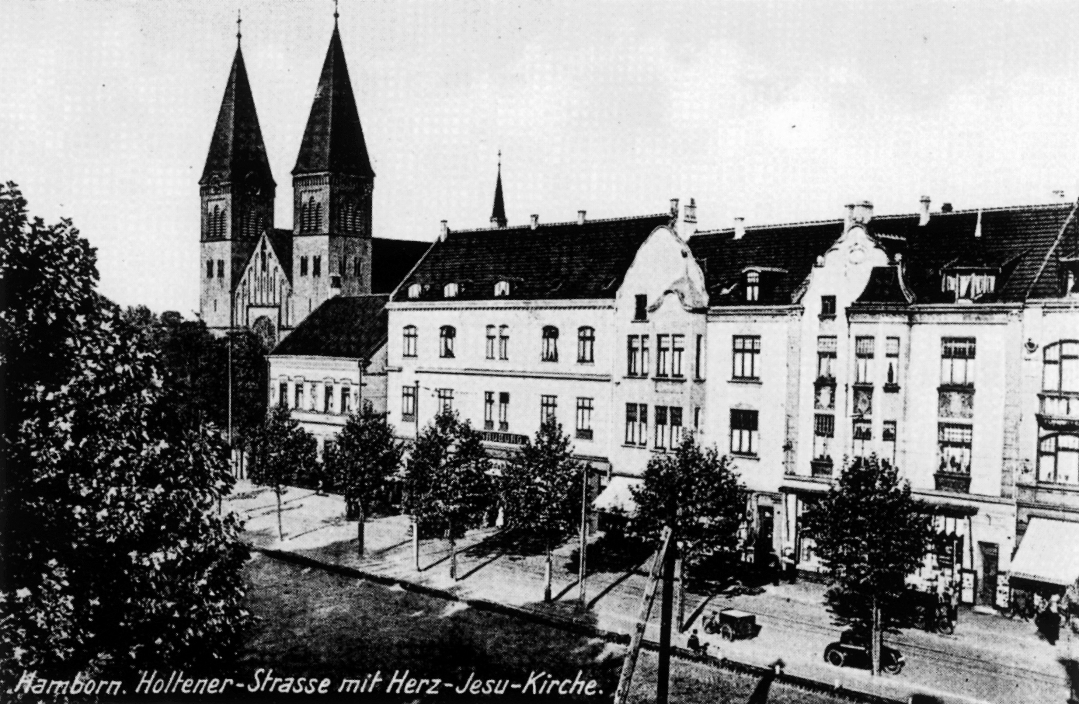 Die Herz-Jesu-Kirche in Neumühl heißt im Volksmund Schmidthorster Dom. Foto: Archiv Terhorst