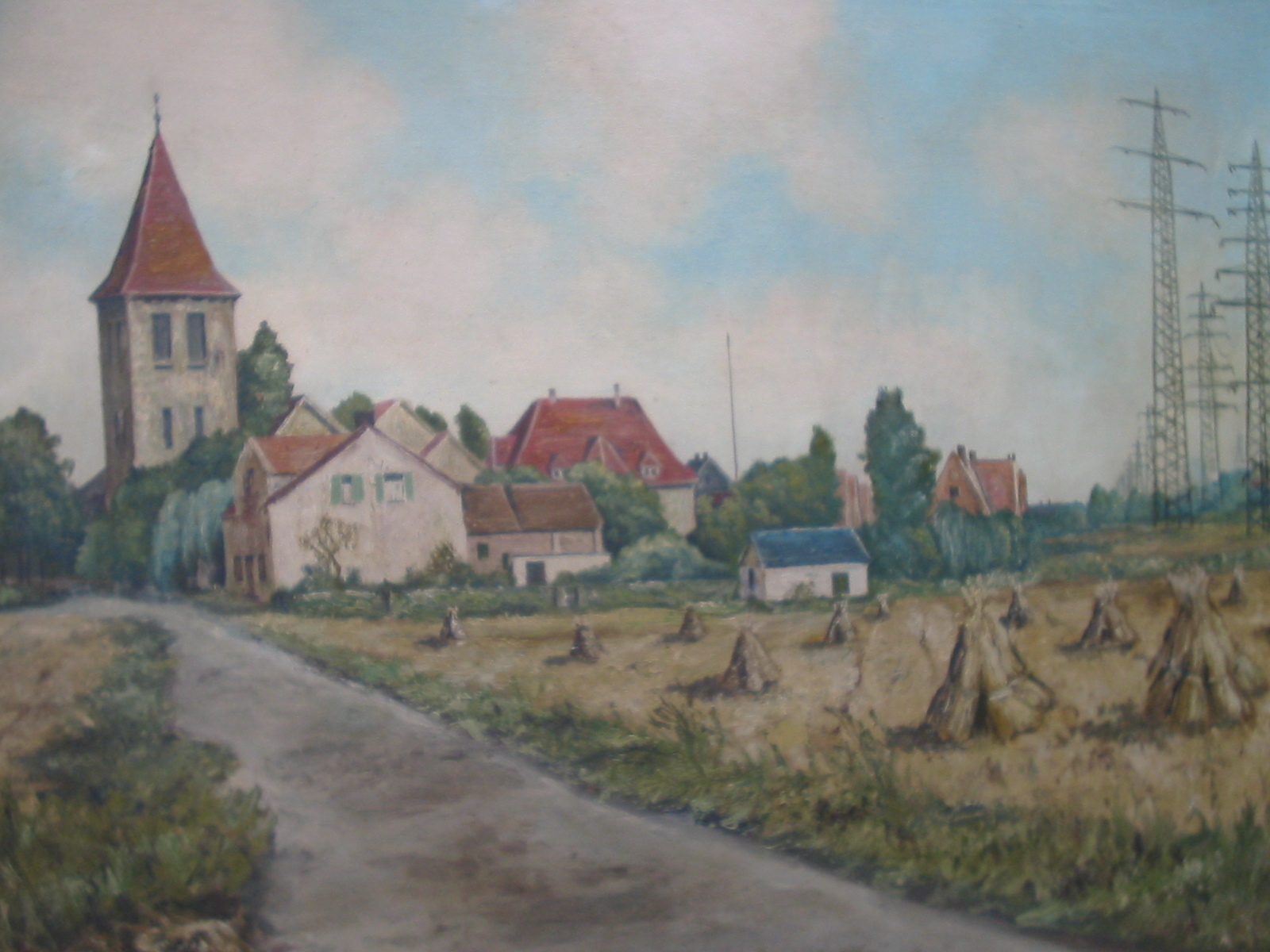 Die Obermarxloher Lutherkirche besteht mehr als 100 Jahre und ist Motiv auf zahlreichen Gemälden. Foto: Archiv Terhorst