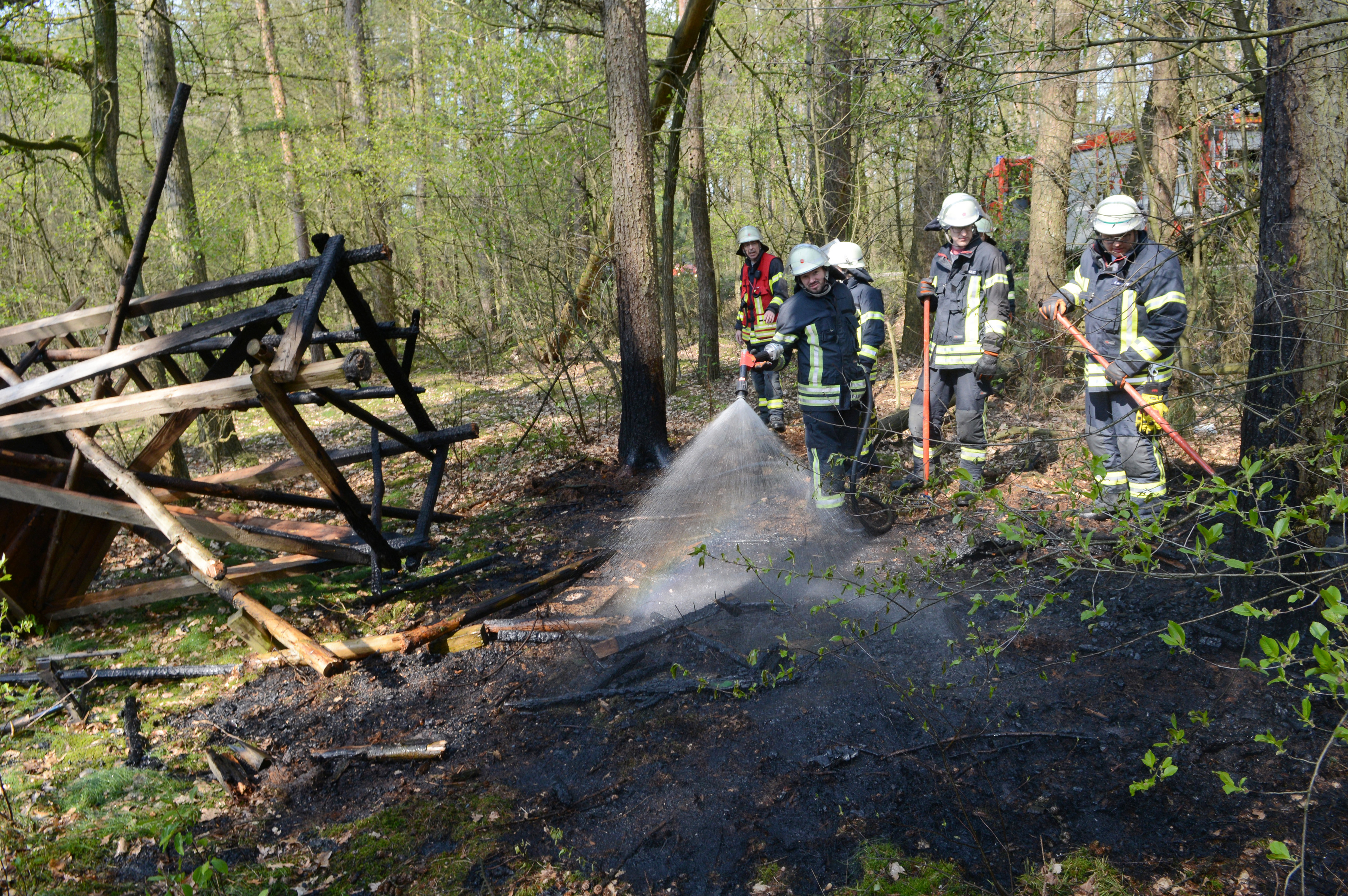 Mit hoher Wahrscheinlichkeit waren Brandstifter am Werk.