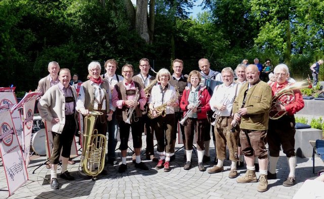Kein Maifest ohne Blasmusik: Auch bei der 26. Auflage sind die Ruhrkrainer wieder mit von der Partie.