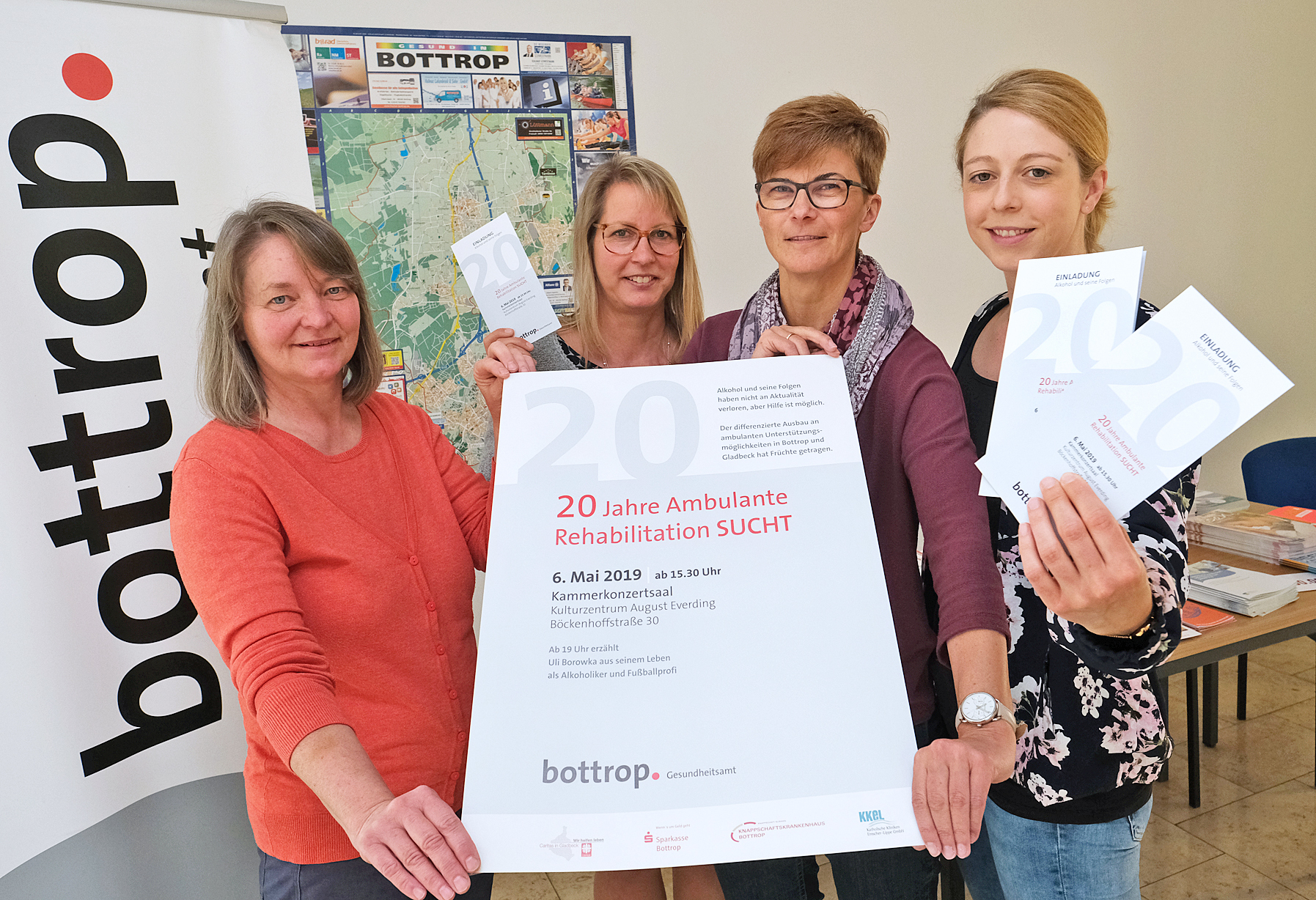 Dr. Astrid Danneberg, Dr. Claudia Postberg-Flesch, Raffaela Wenk und Eva Schweer blicken auf 20 Jahre zurück und hoffen, dass die Geburtstagsveranstaltung am Montag gut besucht sein wird.