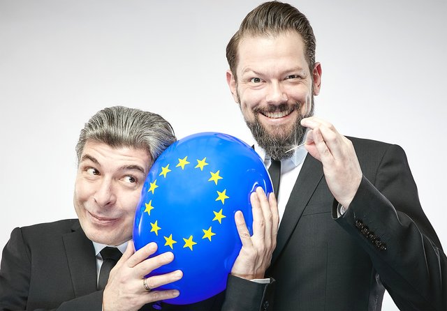 ONKeL fISCH, das sind die Kabarettisten Adrian Engels und Markus Riedinger.