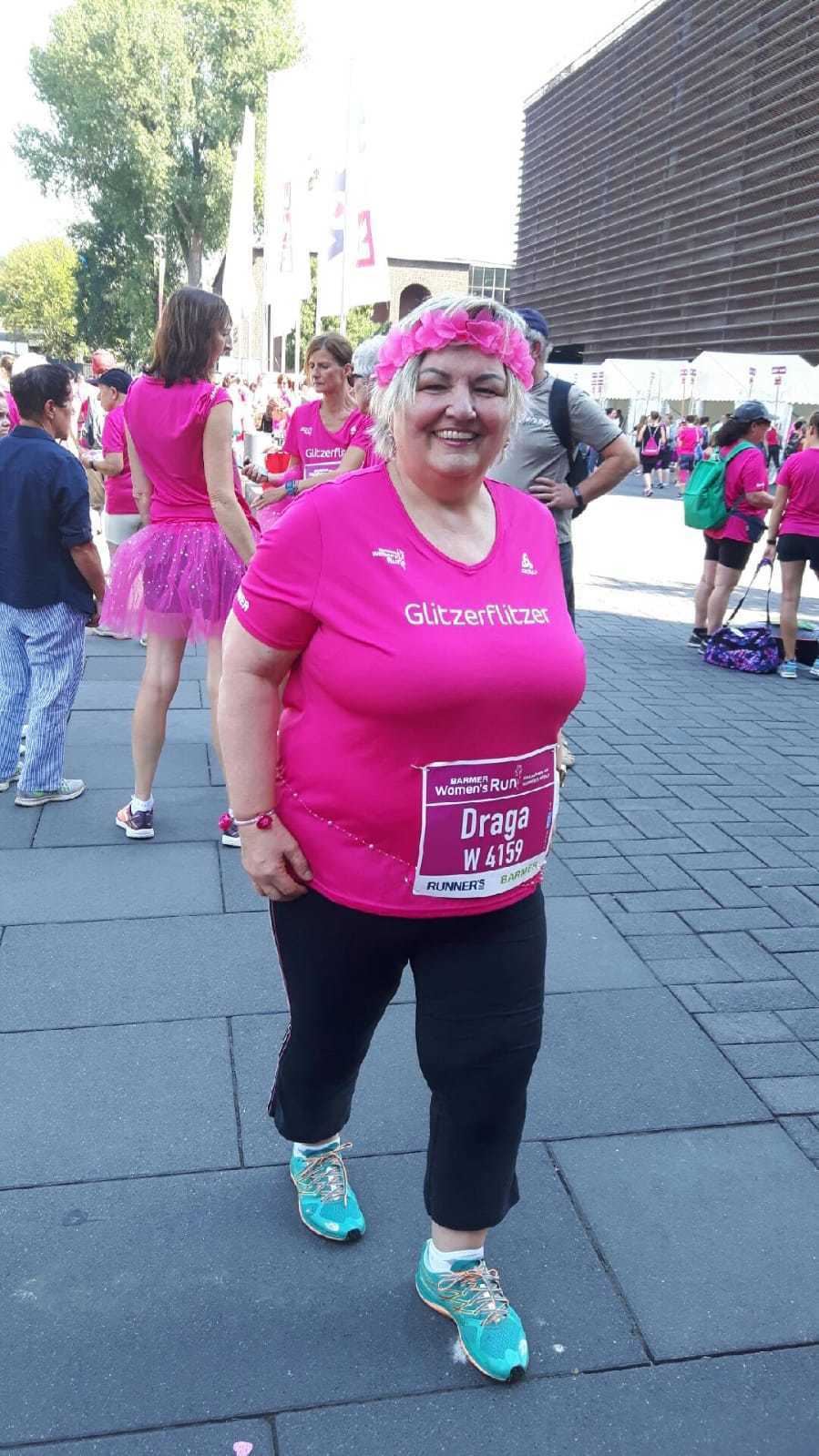 Draga Dinkelmann nach dem „Barmer Women´s Run“ in Köln.