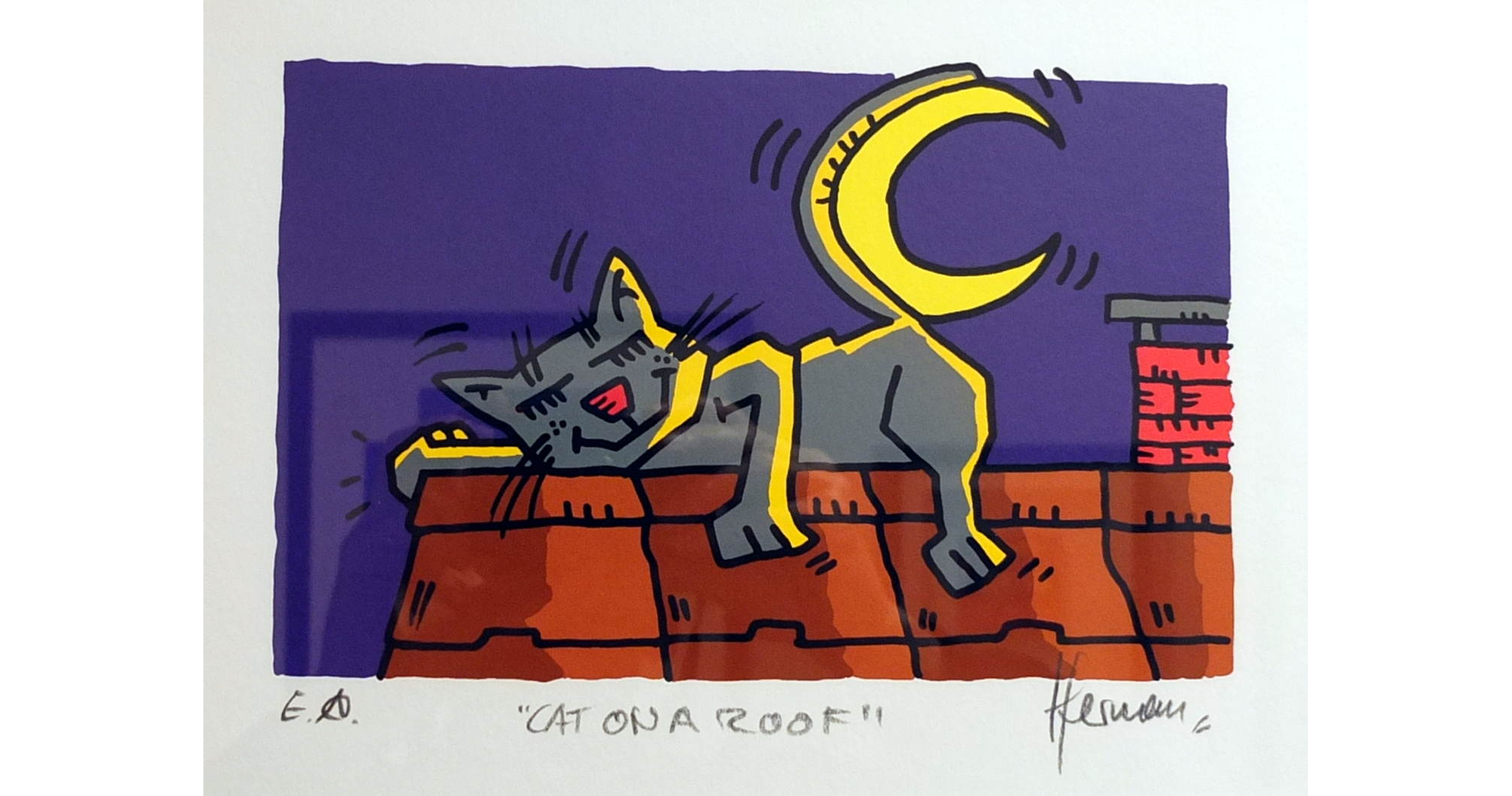 Herman Reichold - Titel: Cat on a Roof