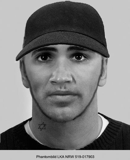 Mit dieser Fotomontage eines Tatverdächtigen wendet sich die Kreispolizei Mettmann nach einer sexuellen Belästigung an die Öffentlichkeit.