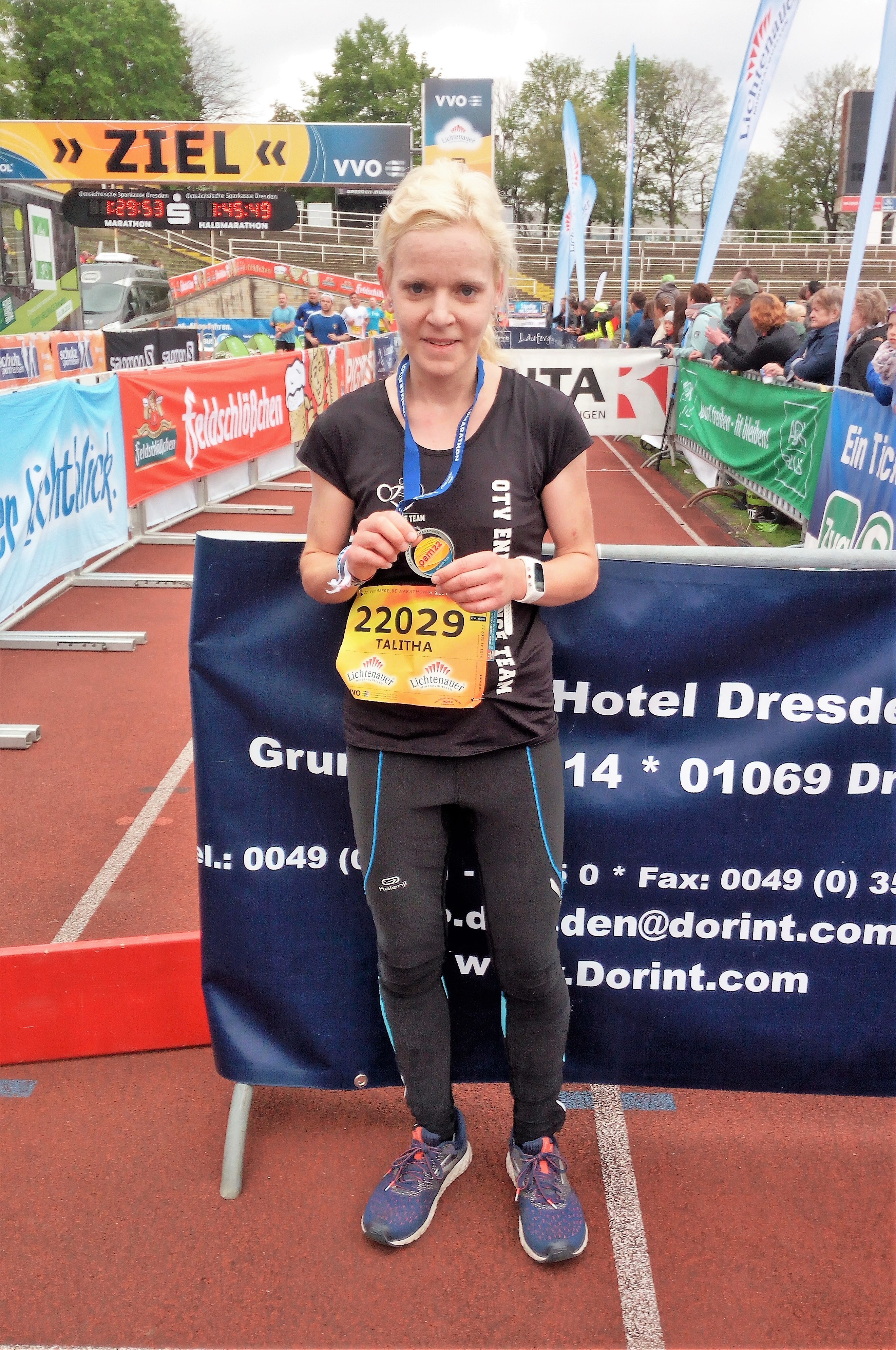 Talitha Lange im Ziel