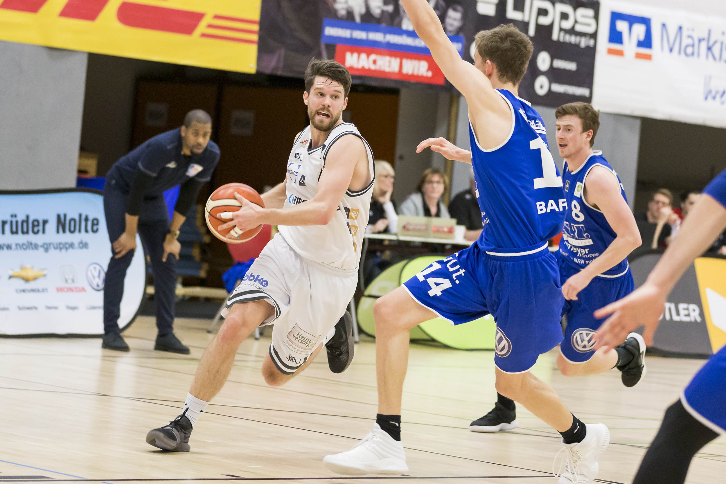 Malte Schwarz hat bei den Iserlohn Kangaroos seinen Vertrag verlängert. Foto: Daniela Fett
