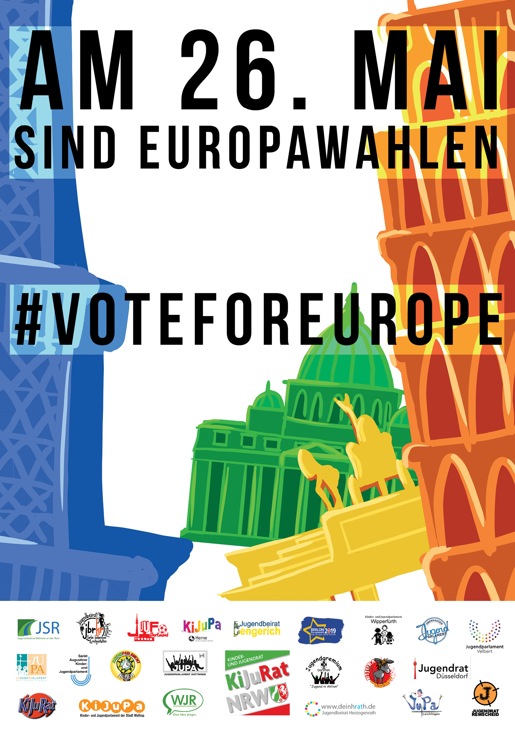 Informativ, bunt und musikalisch wirbt das Hildener Jugendparlament dafür, zur Europawahl zu gehen.