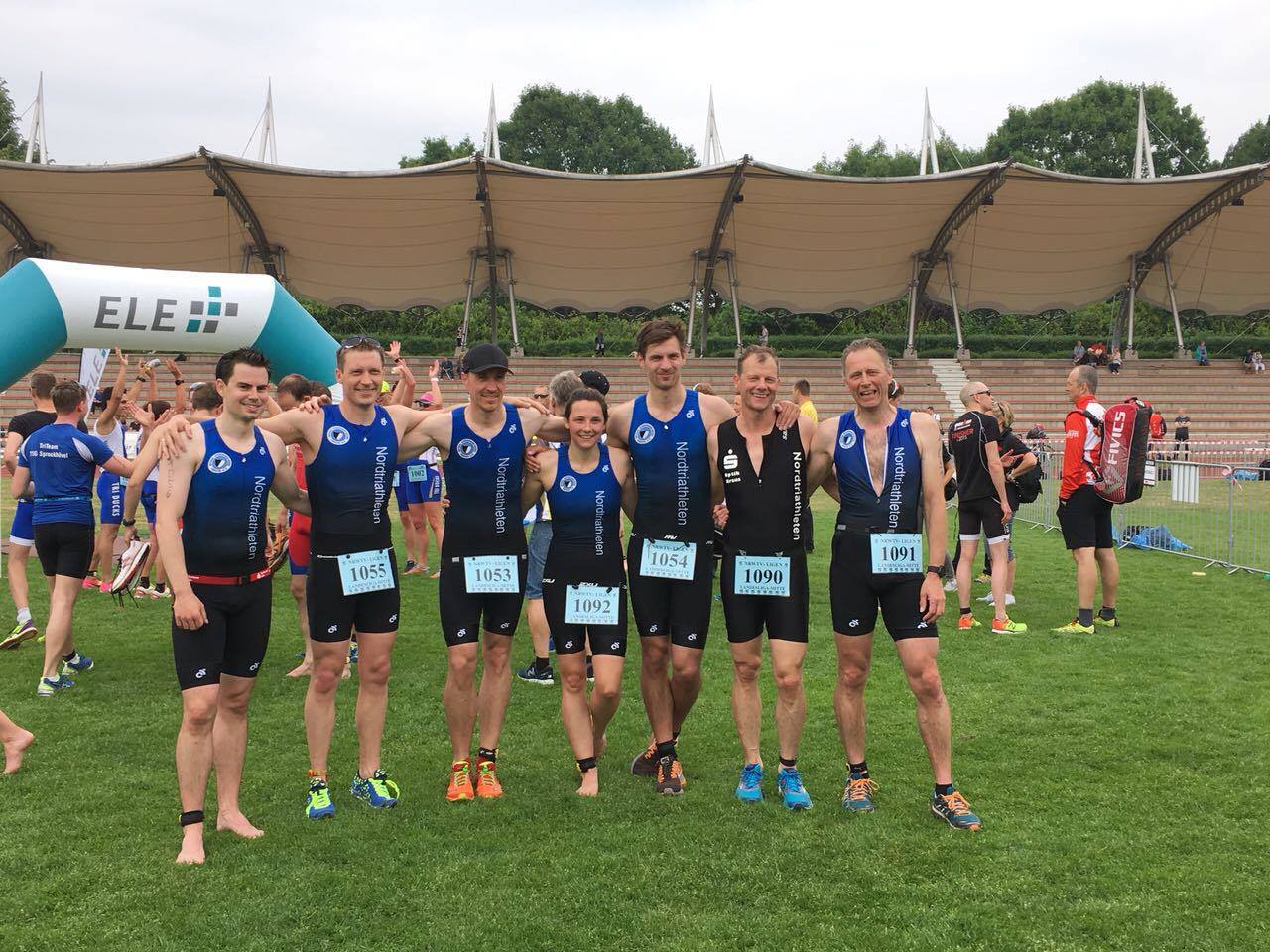 Ligamannschaften beim ELE-Triathlon Gladbeck 2018