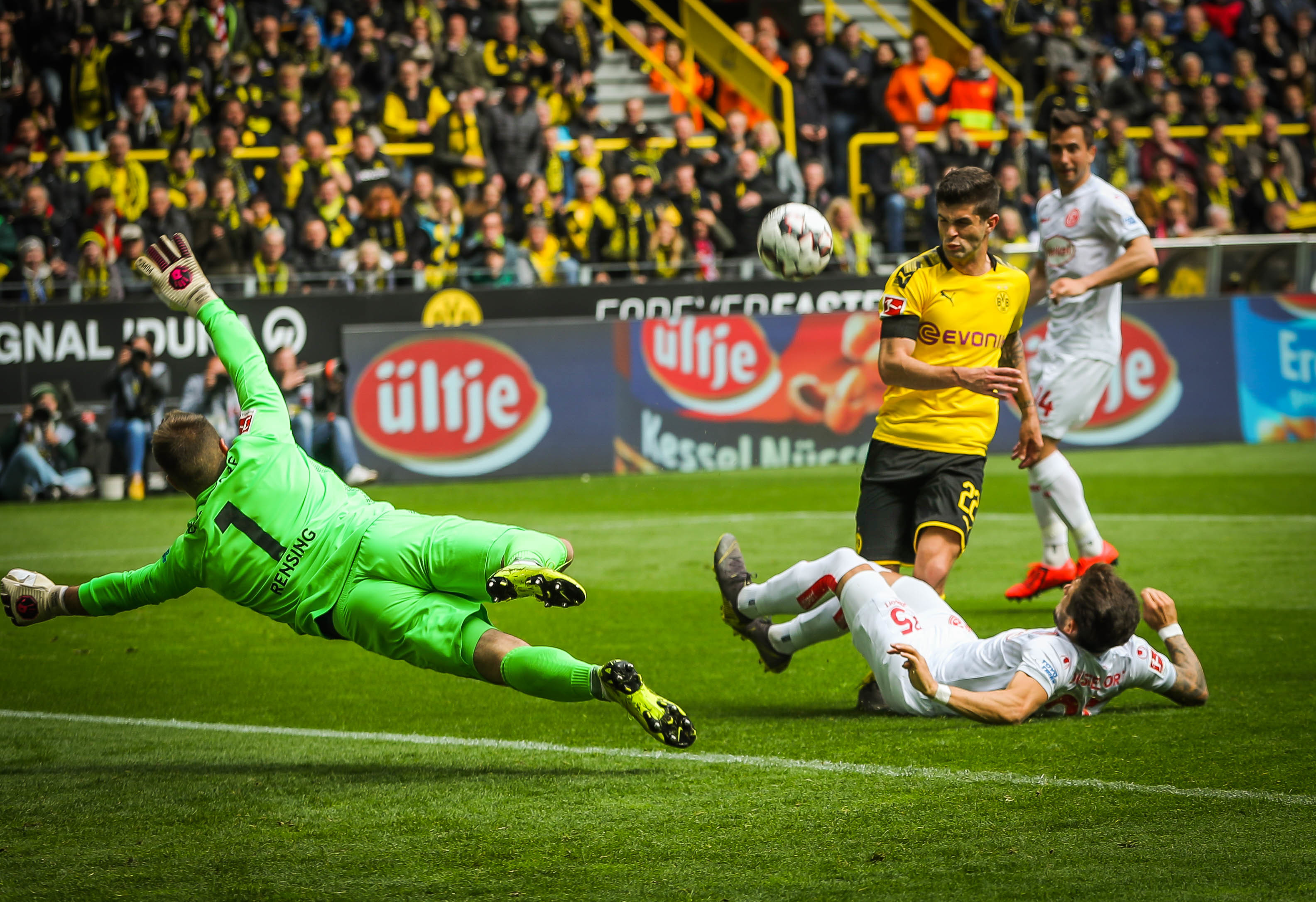 Christian Pulisic schoss in seinem letzten Heimspiel für den BVB ein Tor. Im Sommer wechselt der US-Amerikaner zum FC Chelsea.