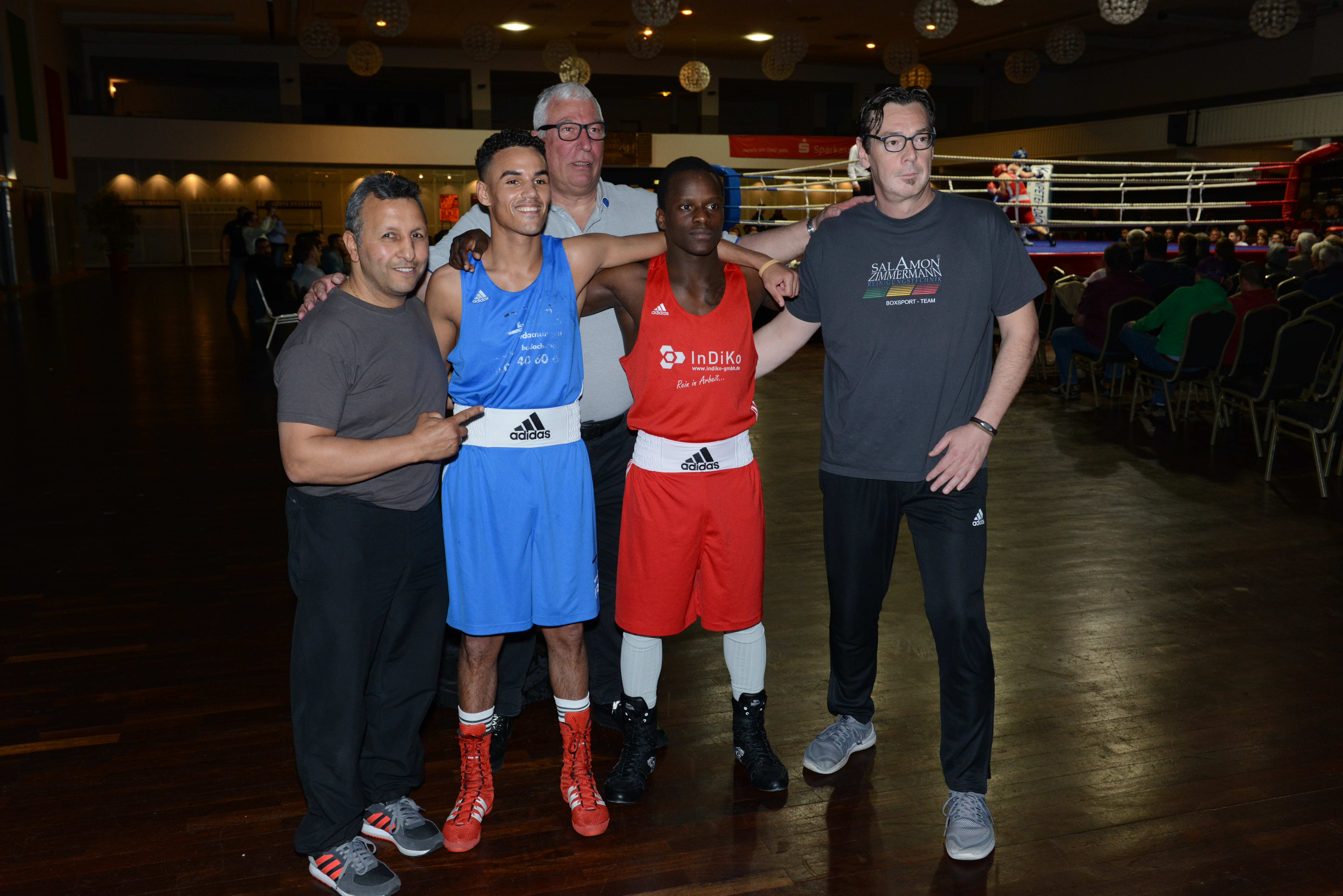 Das Team in Wesel: Abi Guettari, Morad Möllenbeck, Michael Schürmann, Chris Marco Eloundou, Frank Nierhaus