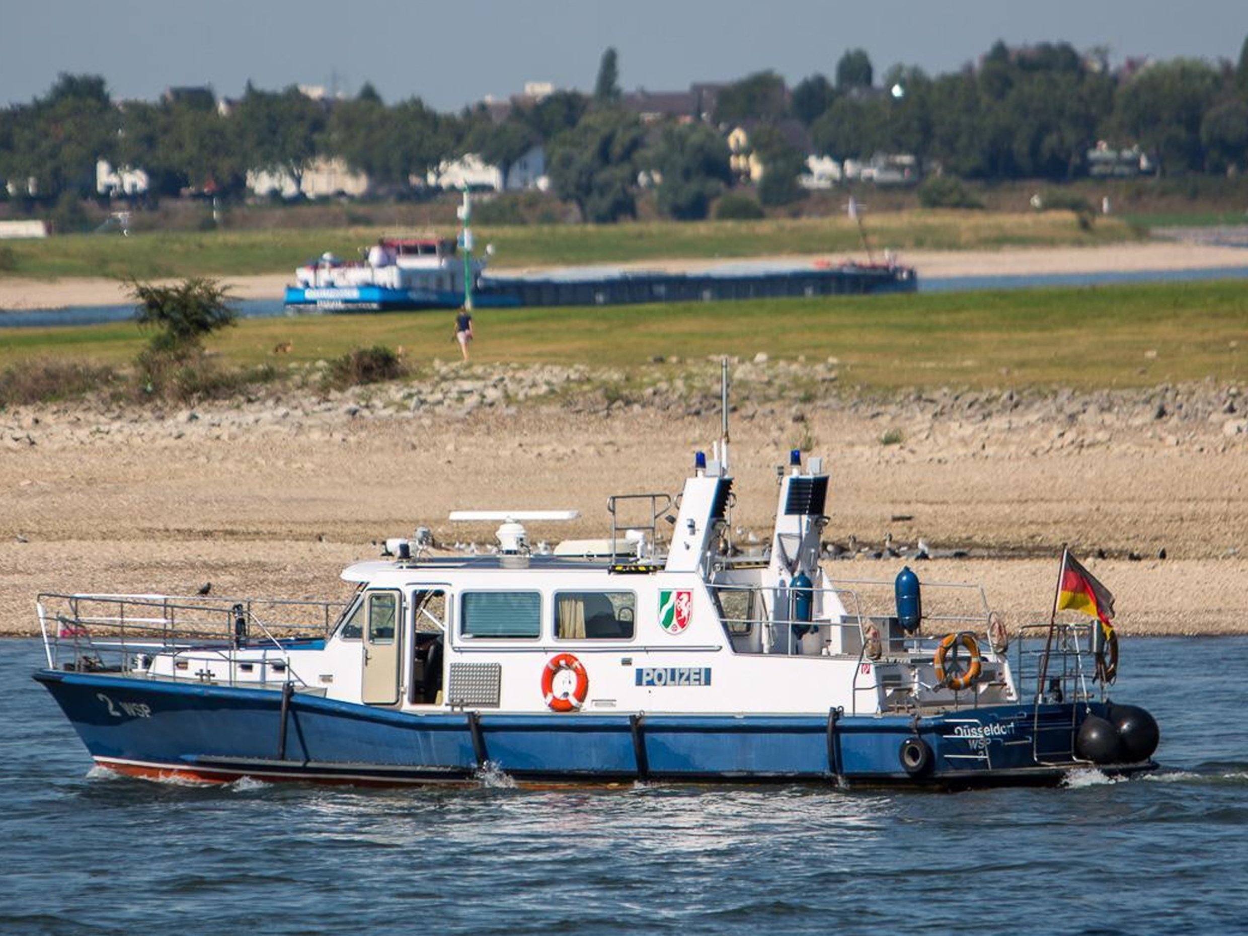 Auch die Wasserschutzpolizei musste ausrücken.
