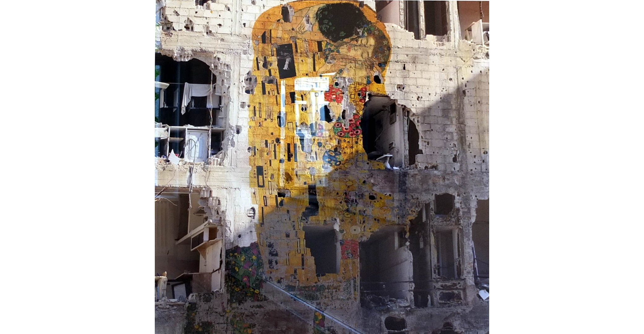 Tammam Azzam - Syrian Museum - Klimt, Freedom Graffiti
