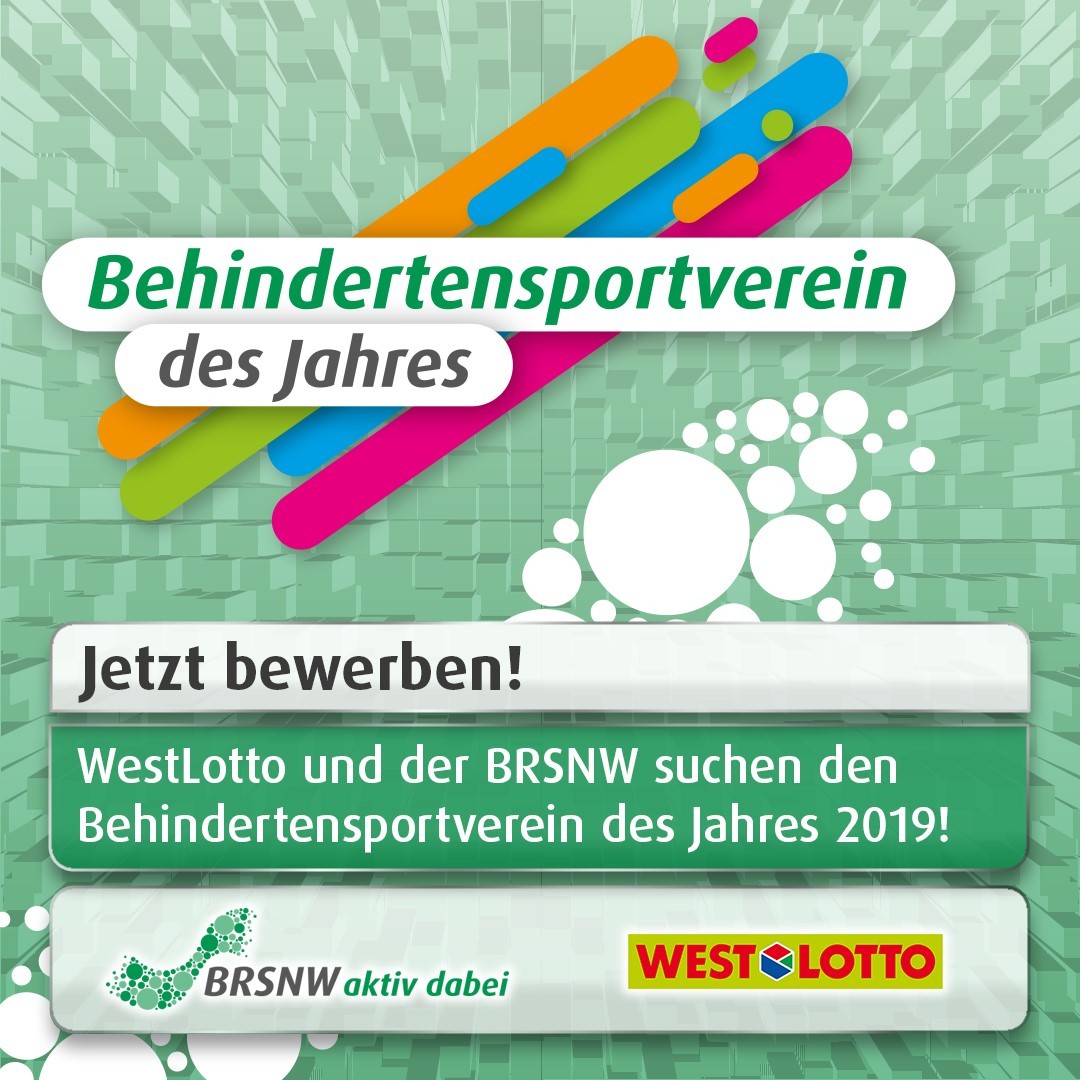 Bis zum 15. Juni können sich Vereine noch um den Titel „Behindertensportverein des Jahres“ bewerben.