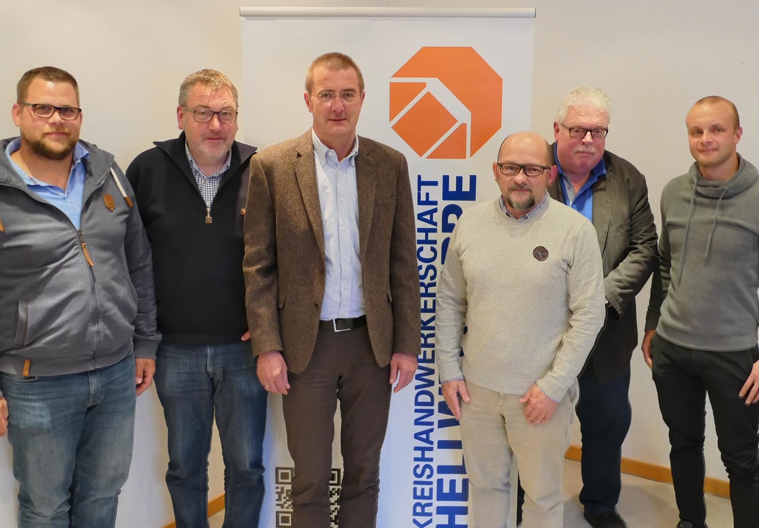 Der alte bzw. neue Vorstand der Baugewerbe-Innung. Foto: HWK