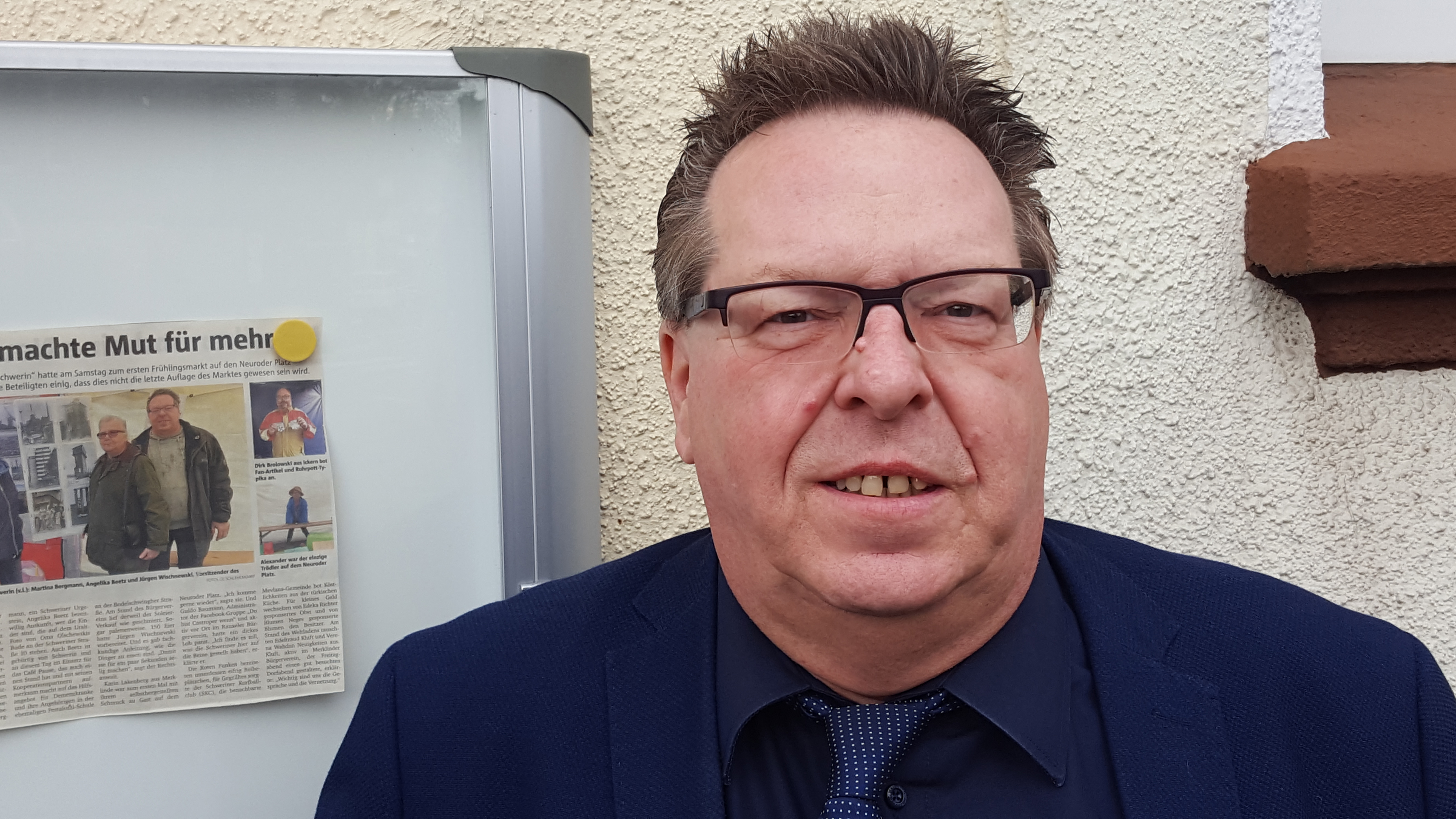 Jürgen Wischnewski ist Vorsitzender des Bürgervereins "Wir auf Schwerin".