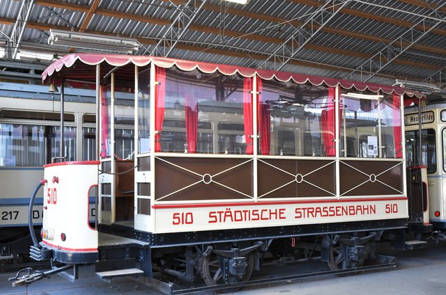 Dieser Beiwagen wurde 1976 nach dem Original nachgebaut, erzählte uns ein Museumsmitarbeiter.