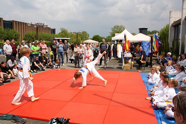Ihren Kampfsport präsentierten die Mitglieder von Judoka Rauxel beim Stadtfest.