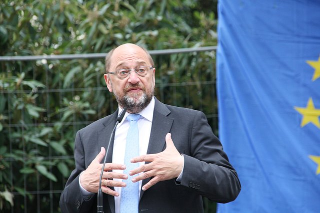 "Bei der Europwawahl geht es nicht nur um die Zusammensetzung des Europäischen Parlaments, sondern um die Frage, ob die epochale Idee von Europa überlebt", sagte Martin Schulz. | Foto: Demuth