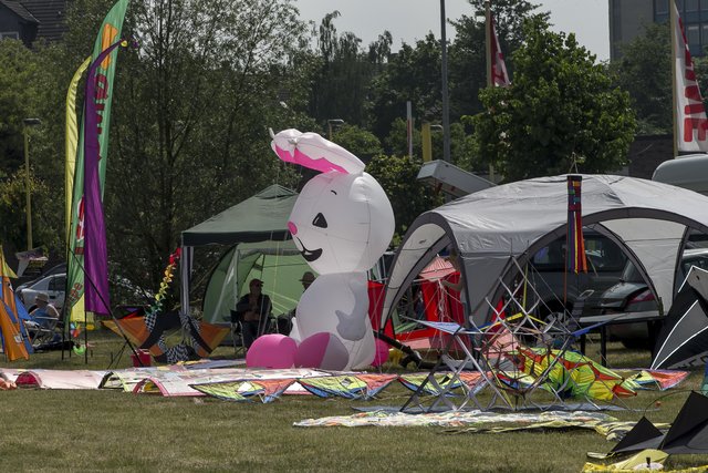 Bei den Modellen an Drachen sind der Phantasie keine Grenzen gesetzt. In die Luft darf gehen, was von den Winden getragen wird und abends gern auch mit Beleuchtung. Foto: Gerd Kaemper