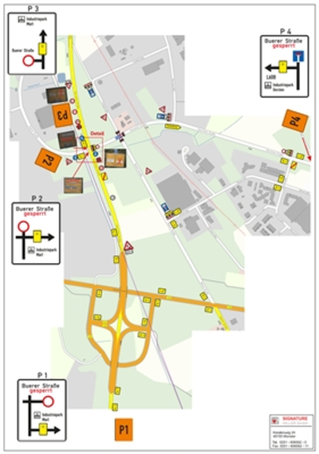 Umleitung Marl Buerer Straße