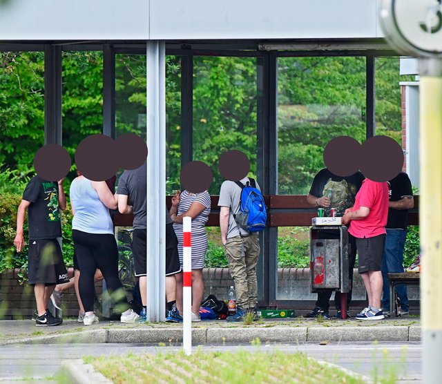 Treffen am Oberhof: Laut den Anwohnern zeigt das am Mittwoch (5. Juni) entstandene Foto einen typischen Sommerabend gegen 20 Uhr.