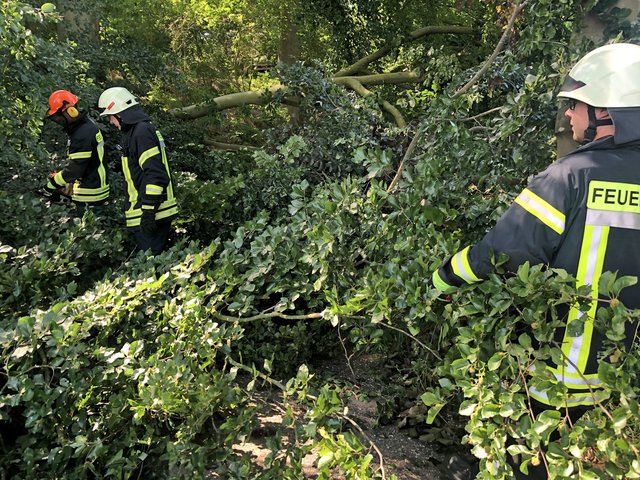 Das Unwetter in dieser Woche sorgte auf dem Gocher Stadtgebiet für Feuerwehr-Einsätze in den Ortsteilen Pfalzdorf, Nierswalde, Hassum und Asperden.