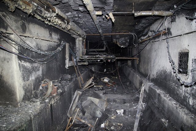 Bilder der Zerstörung zeigten sich nach dem Brand im Lükaz-Keller.