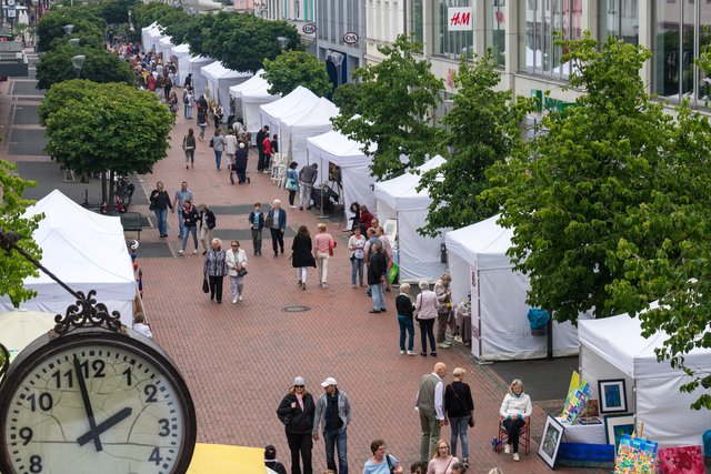 Mit 107 Künstlern ist eine neue Rekordmarke bei den ausstellenden Künstlern "geknackt" worden.