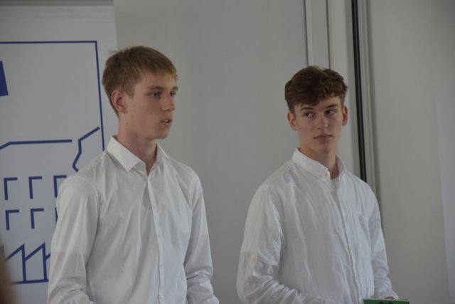 Auf Fragen der Jury fand das Team immer eine Antwort. | Foto: Christian Schaffeld