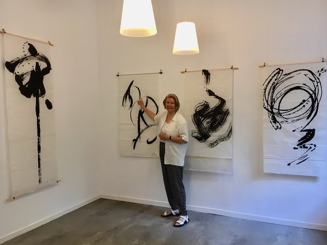 Christine Lehmann mit ihren Arbeiten in der RUHR GALLERY MÜLHEIM - Eröffnung am 3. Juli 2019 um 19:00 Uhr - die Ausstellung läuft in der Beletage noch bis 10. Juli 2019