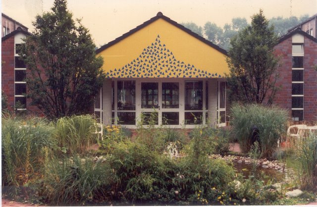 Innenhof 1990 AWO Seniorenheim Horst
