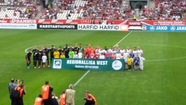 Auftaktspiel der neuen Regionalliga-Saison im Stadion Essen.