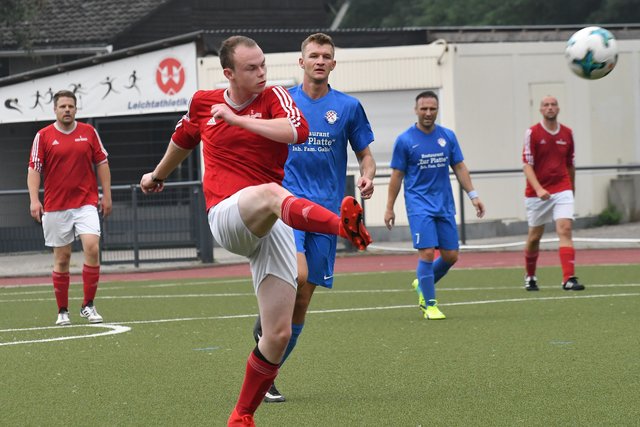 Der SC Werden-Heidhausen III hielt gut mit.
Foto: Bangert