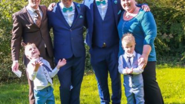 Marco Wehser (links) auf der Hochzeit seines Spender Daniel aus UK