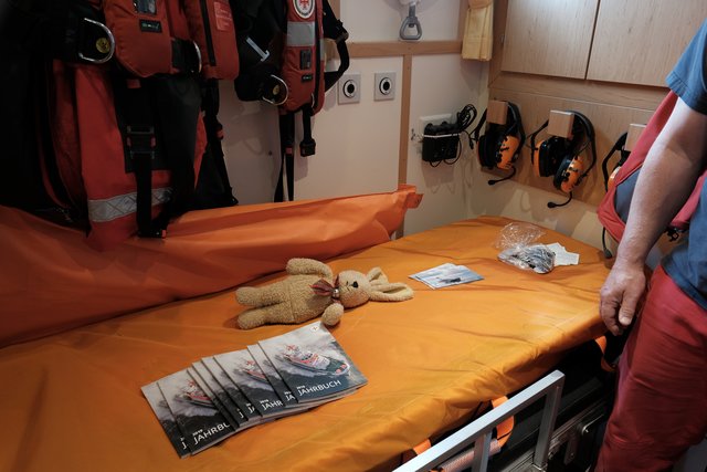 Felix im Krankenbereich, in dem die Erstversorgung stattfindet. 