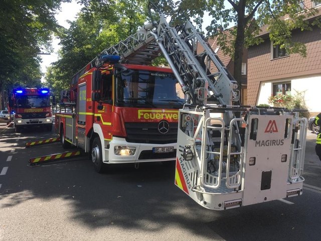 Foto: Feuerwehr Recklinghausen, Kellerbrand an der Ehlingstraße, 08.08.2019