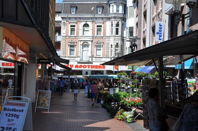 Wochenmarkt und Fußgängerzone sind zwei Komplexe, über die nach Ansicht von Ordnungsdezernent Michael Eckhardt noch einmal geredet werden soll.
