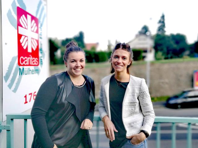 Mona Hielscher und Nicole Sporys-Seidel arbeiten jetzt in der Caritas Familienberatung.