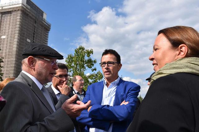 Heinrich Sperling und Christoph Landscheidt im Gespräch mit der Ministerin
