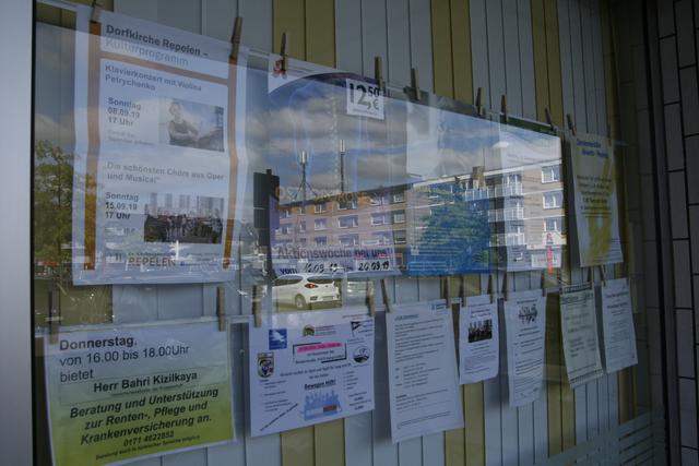 Schaufenster des Seniorenbüros.