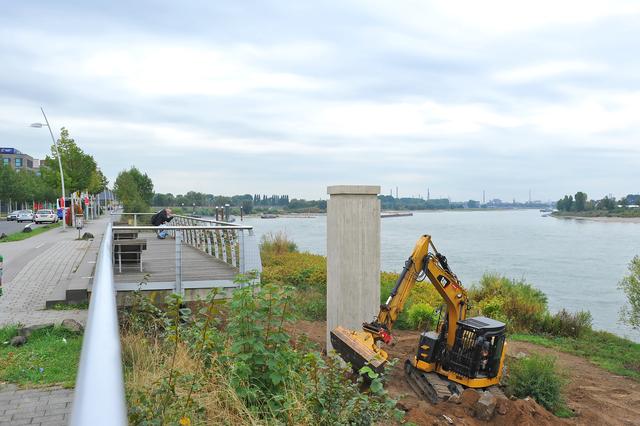 Das Fundament ist bereits fertig. Fehlt nur noch die 3,50 Meter hohe Bronzefigur.
Foto: Michael de Clerque