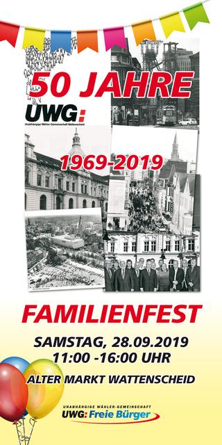 Der Flyer zum Familienfest am 28. September. Foto: UWG: Freie Bürger