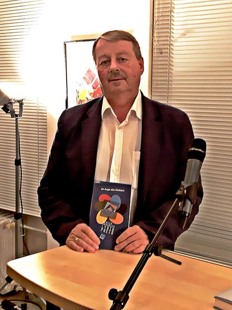 Rolf Blessing nach seiner Lesung in Berlin